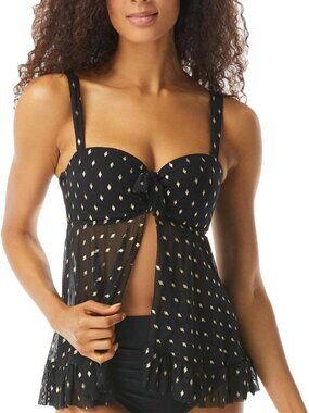 Coco Reef Allure Foiled Underwire Swim Top 32C NWT